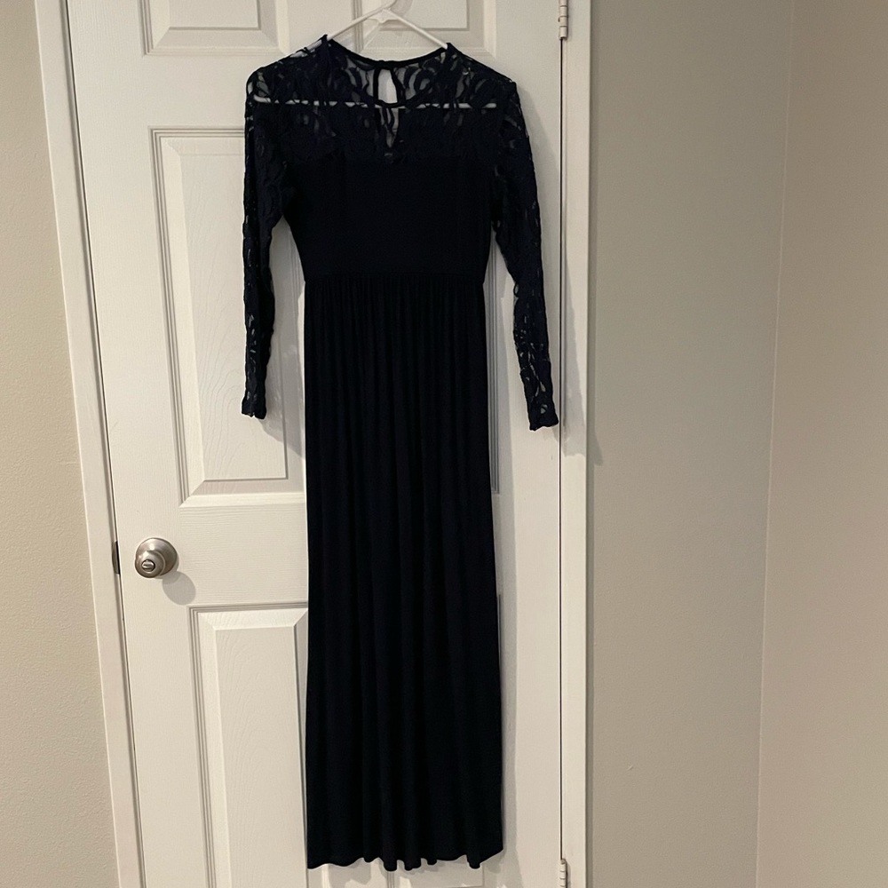 PinkBlush Maternity Navy Blue Maxi Dress